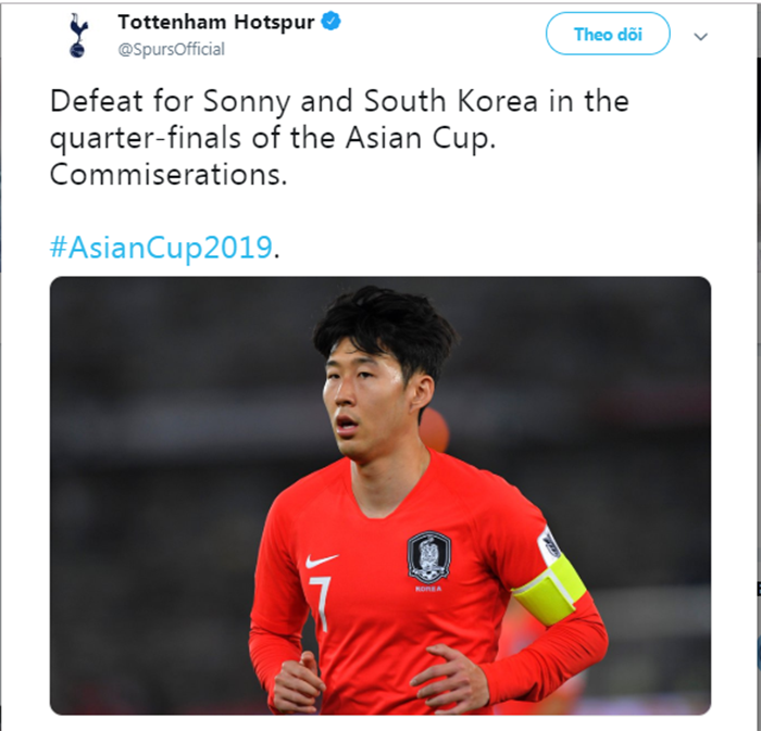 Son Heung-min bị loại khỏi Asian Cup, CĐV Tottenham nói gì? - Bóng Đá