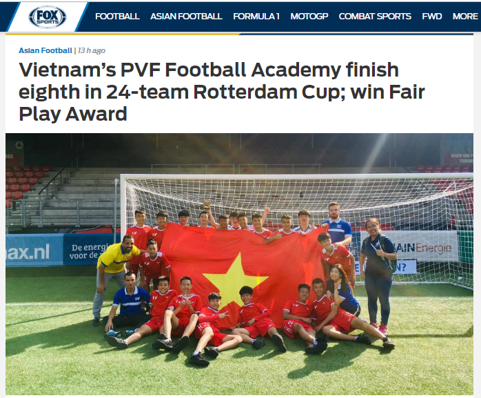 Báo châu Á: PVF của Việt Nam về thứ 8, hơn cả Tottenham Hotspur - Bóng Đá