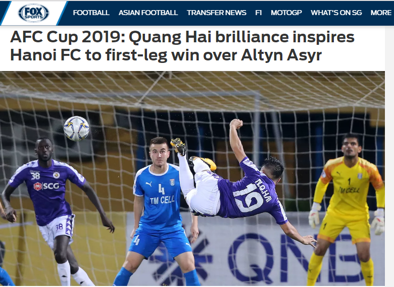 Báo châu Á chỉ ra cầu thủ xuất sắc nhất CLB Hà Nội trận thắng Altyn Asyr - Bóng Đá