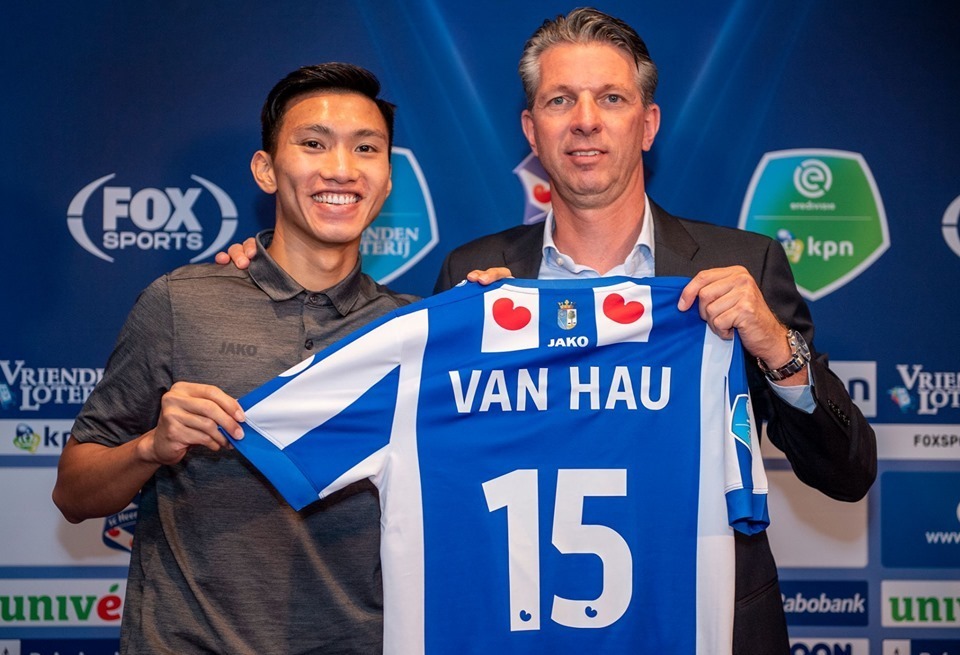 Đầu quân cho SC Heerenveen, Văn Hậu trở thành cầu thủ đắt giá thứ 3 Việt Nam - Bóng Đá