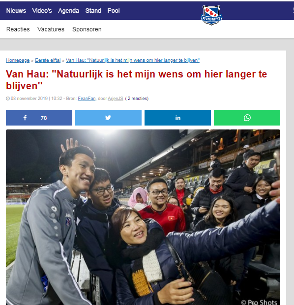 Báo Hà Lan: Văn Hậu muốn làm 2 điều, cam kết gắn bó với Heerenveen - Bóng Đá