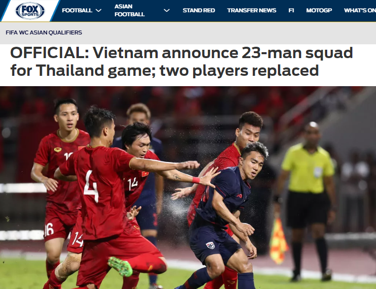 Báo châu Á nói gì về danh sách đăng ký ĐT Việt Nam trận gặp Thái Lan - Bóng Đá