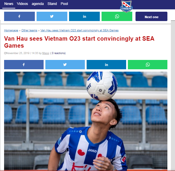 Báo Hà Lan: Không phải bàn, cậu ấy là cầu thủ xuất sắc nhất của U22 Việt Nam - Bóng Đá