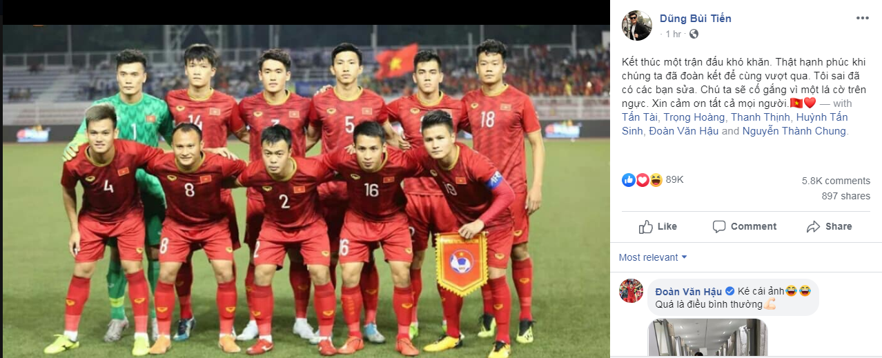 Bùi Tiến Dũng lên tiếng sau sai lầm chết người dẫn đến bàn thắng của Indonesia - Bóng Đá
