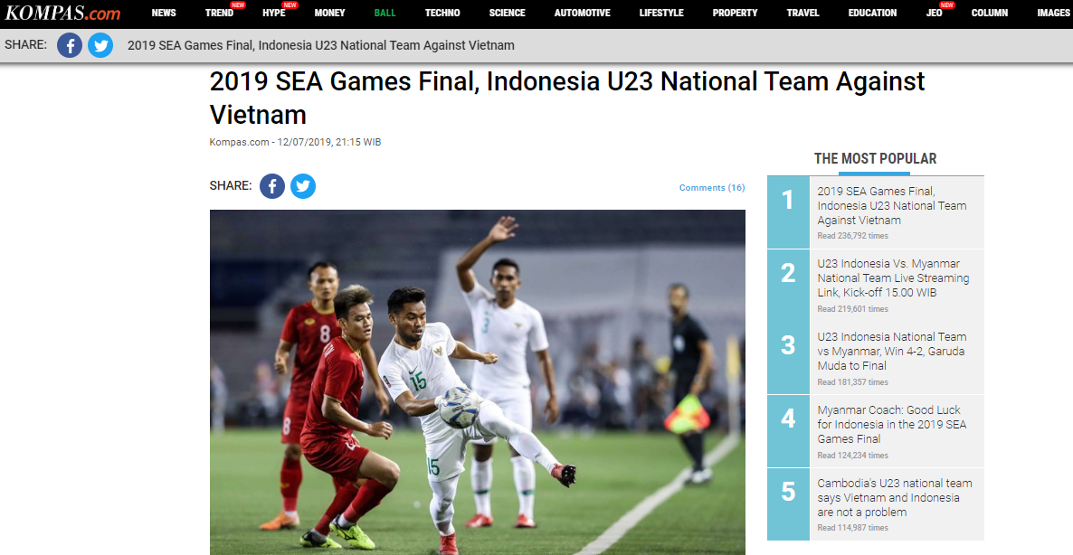 Truyền thông Indonesia: Phải hết sức cẩn trọng, U22 Việt Nam đang rất mạnh - Bóng Đá