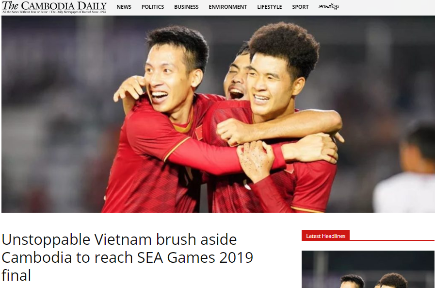 Báo Campuchia nói về trận U22 Việt Nam vs Campuchia - Bóng Đá