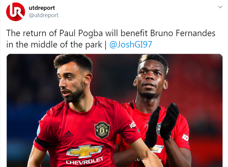 CĐV Man Utd: Bruno Fernandes sẽ đá tốt hơn nếu không có Pogba phải không? - Bóng Đá