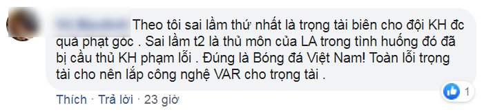 NHM Việt Nam chỉ trích trọng tài Vũ Ngọc Cường sau hàng loạt quyết định 