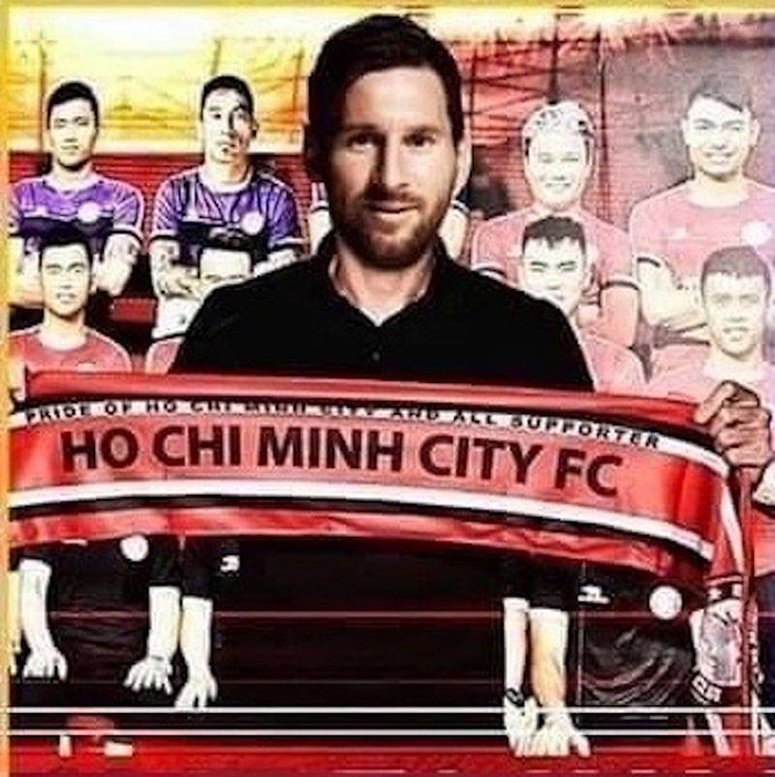 Bất ngờ với loạt ảnh chế Lionel Messi bỏ Barcelona về Việt Nam đá V-League - Bóng Đá