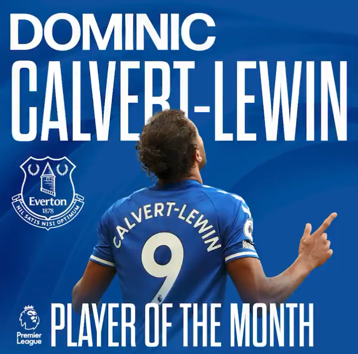 Dominic Calvert-Lewin Named Premier League Player of the Month for September - Bóng Đá