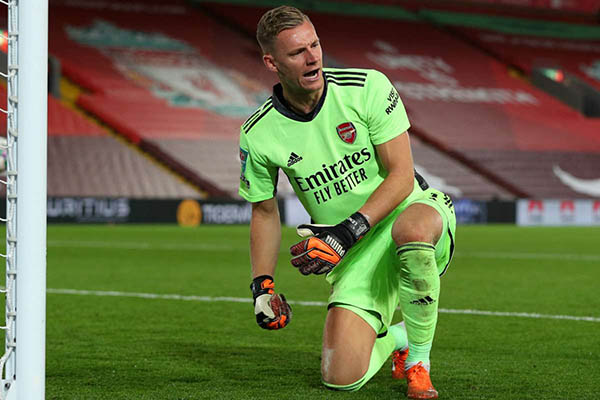 Thủ môn Bernd Leno. Với màn trình diễn ấn tượng trong trận gặp Chelsea (vòng 15) và giữ sạch lưới ở cuộc đối đầu với Brighton giữa tuần qua (vòng 16), Leno xứng đáng được tiếp tục trọng dụng trong khung gỗ Arsenal.