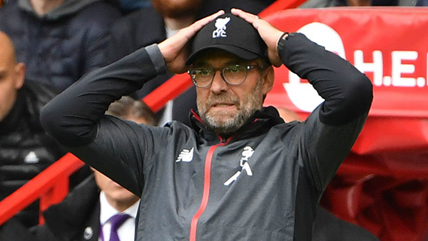 Jurgen Klopp không thể xoay chuyển tình thế trận đấu.