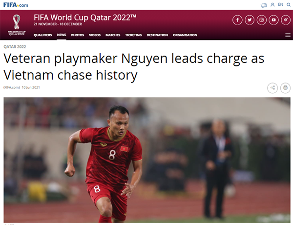 Trang chủ FIFA ca ngợi thầy Park, chỉ ra 2 nhân tố xuất sắc ĐT Việt Nam - Bóng Đá
