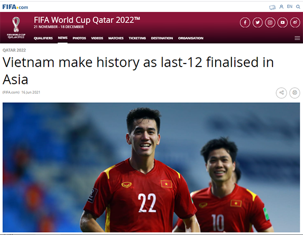 FIFA ca ngợi ĐT Việt Nam, dành lời khen đến 1 cái tên - Bóng Đá