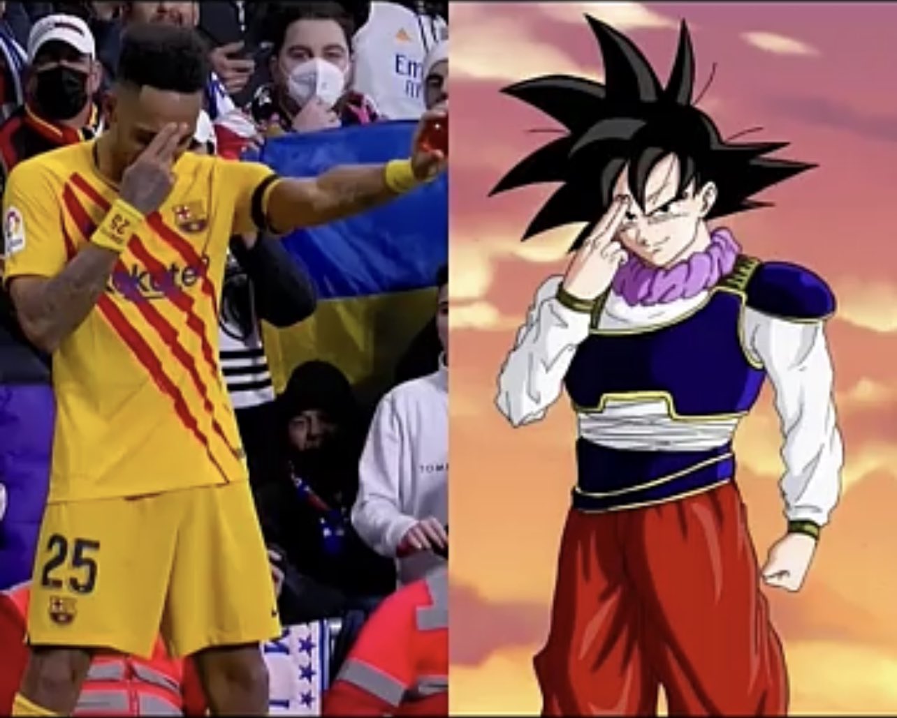 Đè bẹp Real Madrid, Aubameyang gửi thông điệp bằng hình Son Goku - Bóng Đá