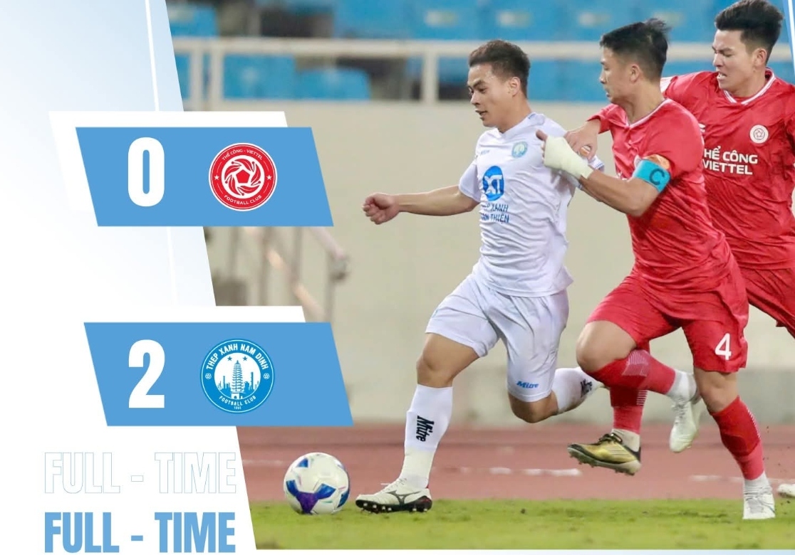 "Kéo sập" Mỹ Đình, Nam Định giữ vững ngôi đầu V-League