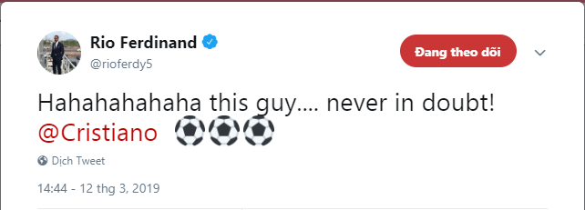 Ferdinand ngả mũ trước Ronaldo, nói lời thật lòng về Juve và Man Utd - Bóng Đá