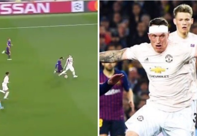 Messi biến Phil Jones thành 