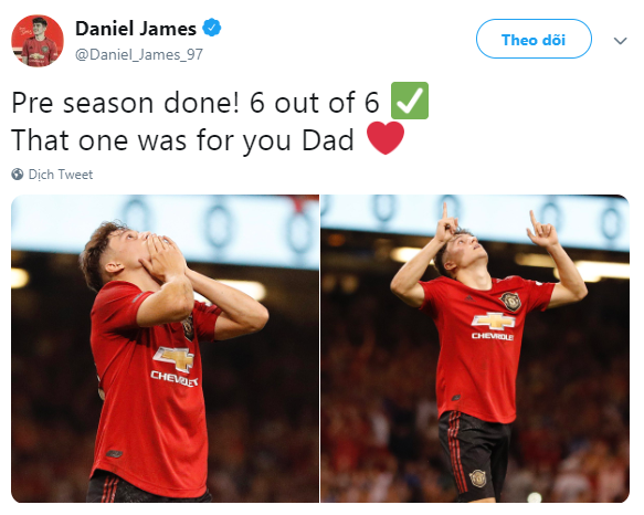 'You couldn't write it!' - James revels in scoring Manchester United's winner in Wales - Bóng Đá