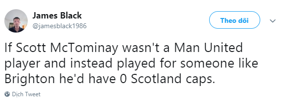 Scotland's fan angry with Scott McTominay after Russia defeat - Bóng Đá