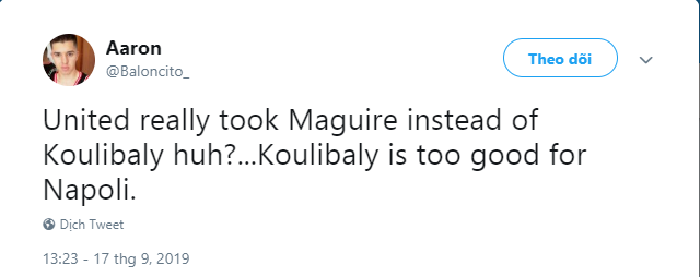 Man Utd fans say the same thing about Kalidou Koulibaly and Harry Maguire after Napoli beat Liverpool - Bóng Đá