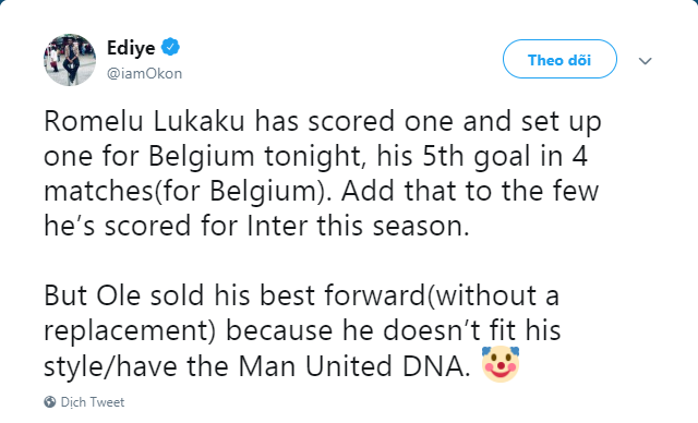 Lukaku đi vào lịch sử, fan M.U kêu gào: 'Ole đã bán đi tiền đạo tốt nhất' - Bóng Đá