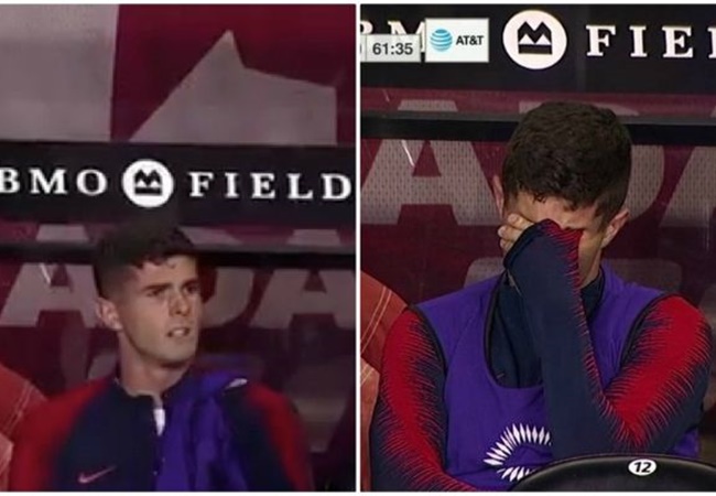 Chelsea winger Christian Pulisic in tears after being substituted in USA’s defeat to Canada - Bóng Đá