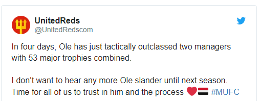 Manchester United fans hail Ole Gunnar Solskjaer for defeating both Guardiola & Mourinho within three days - Bóng Đá