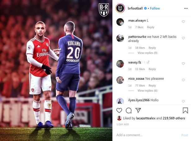 Alexandre Lacazette 'likes' picture of transfer target wearing Arsenal shirt after 'deal agreed' - Bóng Đá