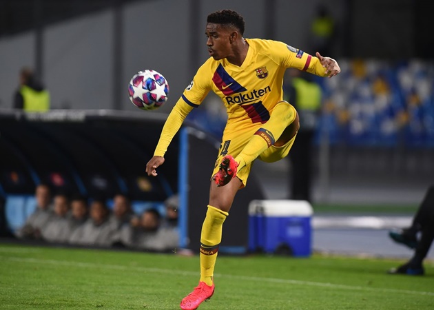 Arsenal made an enquiry for Barcelona left-back Junior Firpo today. [ - Bóng Đá