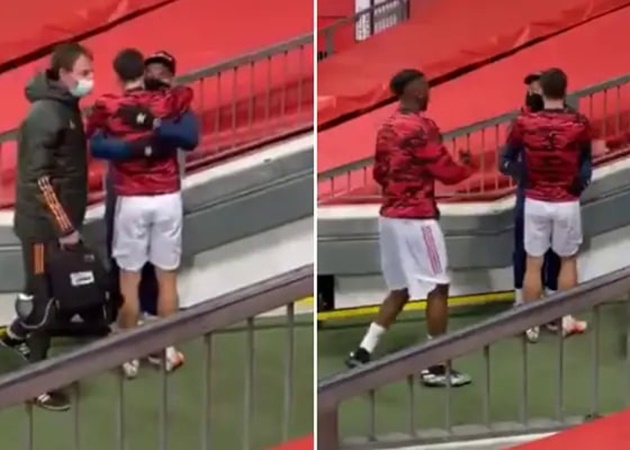 Footage Of Bruno Fernandes Hugging Jesse Lingard Before Kick-Off Is Incredibly Heartwarming - Bóng Đá
