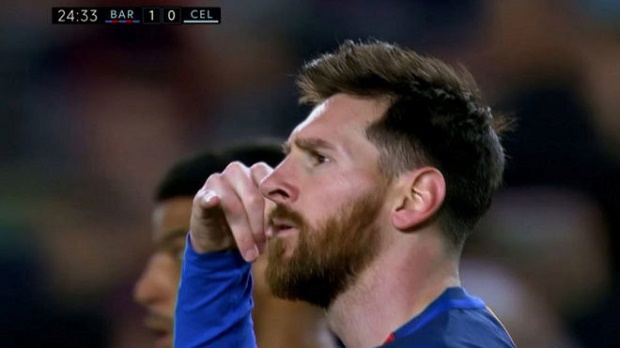 Messi 'gọi điện' cho ai sau bàn thắng đầu tiên trước Celta? - Bóng Đá