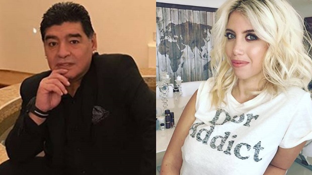 Vợ Icardi 'khẩu chiến' với Maradona trên mạng xã hội - Bóng Đá