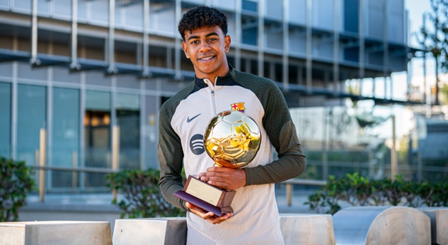 Lamine Yamal tuyên bố ‘dậy sóng’ tại lễ trao giải Golden Boy 2024