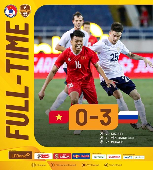 Thắng 3-0, sao tuyển Nga lên tiếng về trình độ của Việt Nam