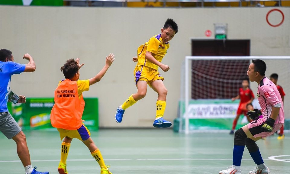 Thắng đậm Quảng Nam, SLNA vào bán kết giải U11 toàn quốc