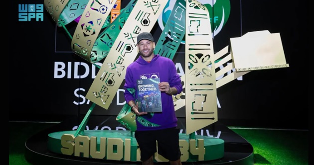 Neymar cùng quan điểm với Ronaldo về World Cup 2034 tại Saudi Arabia