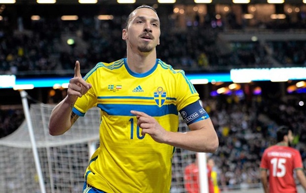 ĐT Thụy Điển: Zlatan Ibrahimovic ghi được 11 bàn thắng, chiếm 57% số bàn của Thụy Điển tại vòng loại.