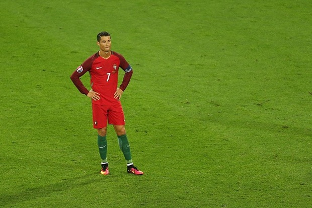 Ronaldo đã rất cố gắng, nhưng chưa thể giúp Bồ Đào Nha giành chiến thắng.