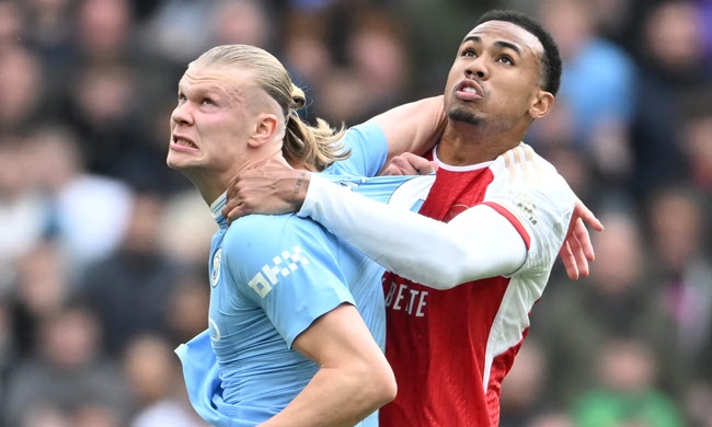 Ảnh bài viết Tâm điểm Etihad: Haaland lại va “tường thành” Saliba - Gabriel