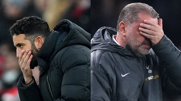 Những người cùng khổ tại Ngoại hạng Anh - Ruben Amorim và Ange Postecoglou