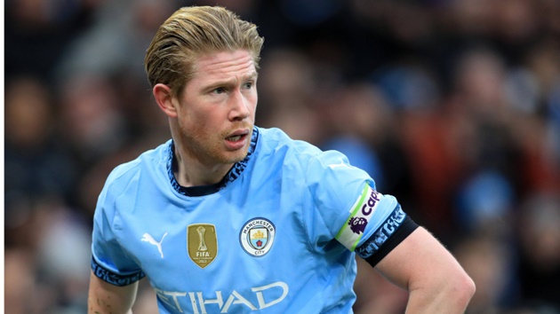 Man City tìm người thay De Bruyne