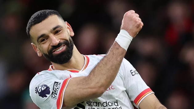 Salah hướng đến cột mốc mới ở trận Liverpool vs Tottenham 