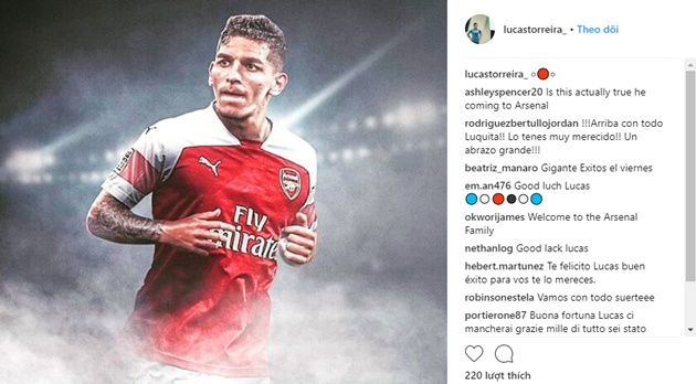 NÓNG: Lucas Torreira khoác áo Arsenal - Bóng Đá