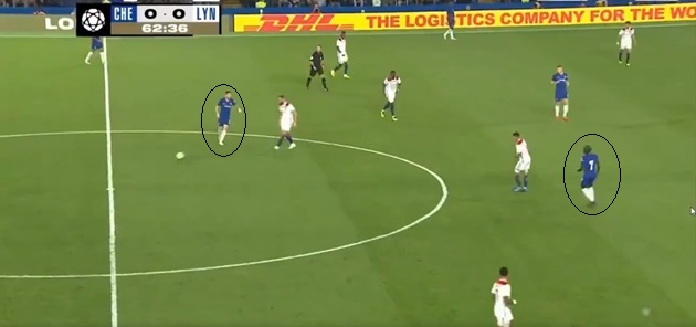 Jorginho chỉ đạo Kante cách chơi Sarri-Ball trong trận Lyon - Bóng Đá