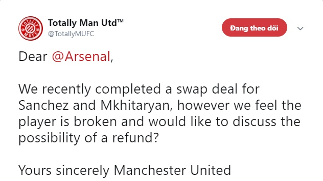 Sanchez thảm họa, fan M.U đòi Arsenal trả lại tiền - Bóng Đá