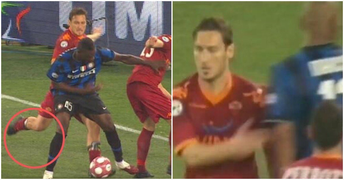 Totti: Maicon đập tay ăn mừng sau khi tôi sút Balotelli - Bóng Đá