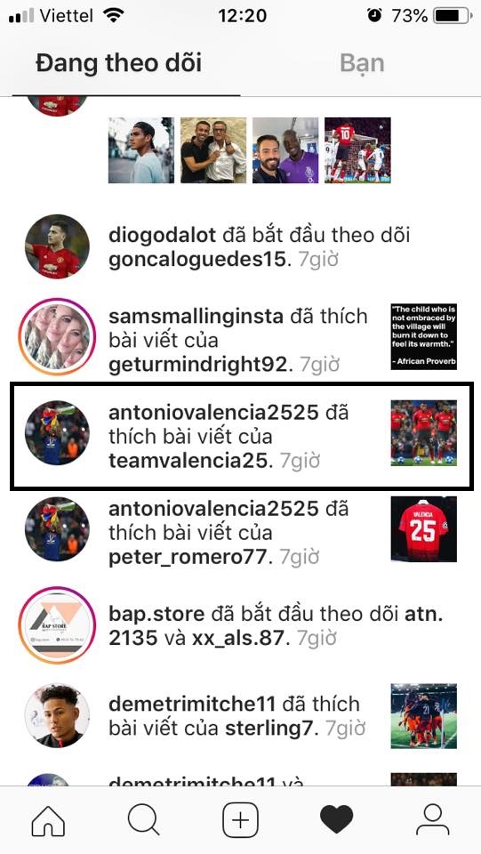 Cực sốc: Antonio Valencia like instagram yêu cầu Mou ra đi - Bóng Đá