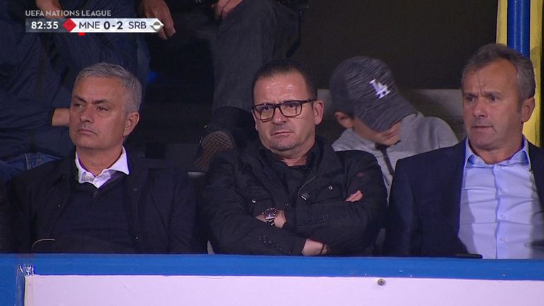 Mourinho dự khán xem giò Milinkovic Milenkovic Gacinovic - Bóng Đá