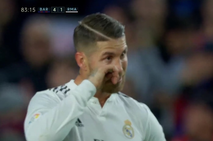 Fan Barca quả quyết Ramos khóc nhè ở phút 83 - Bóng Đá
